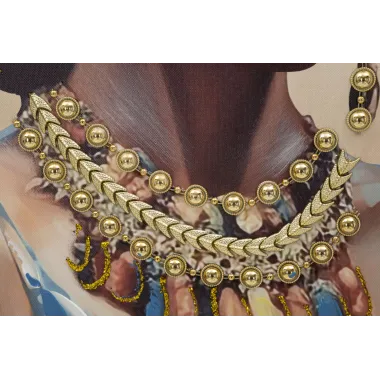 OBRAZ NA PŁÓTNIE W RAMIE AYDA -A- 72X4,5X102 cm